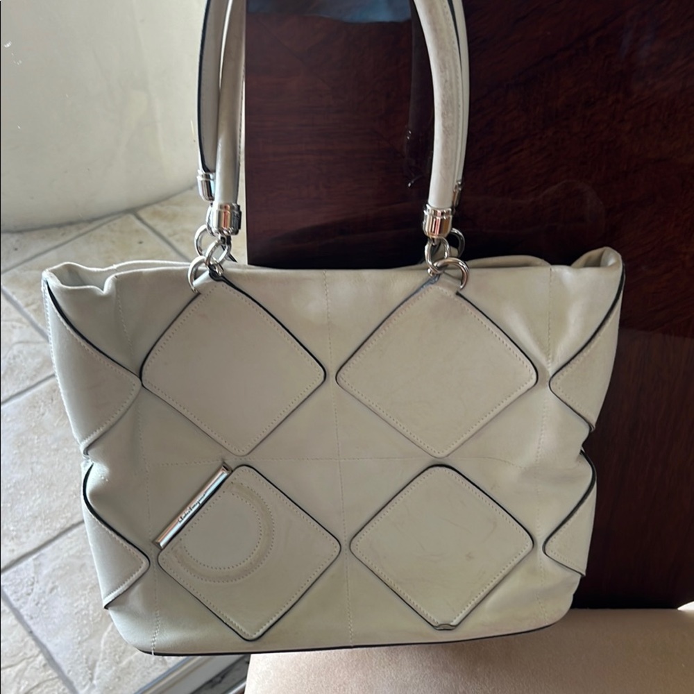 Salvatore Ferragamo Off White Handbag
